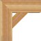 Ekena Millwork Traditional Block Rough Sawn Bracket w/ Offset Brace, Western Red Cedar, 8"W x 20"D x 20"H BKT0806X20X20TRA05RWR - alternate 3